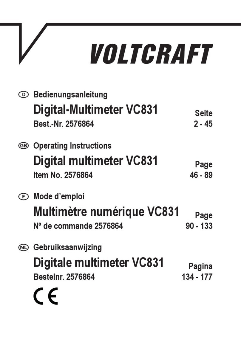 VOLTCRAFT VC831 User manual