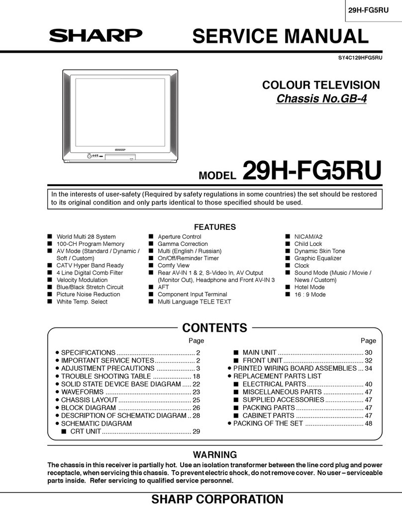 Sharp 29H-FG5RU User manual Sharp 29H-FG5RU User manual