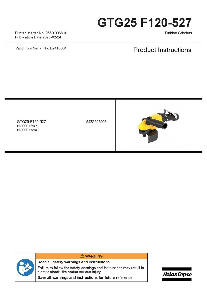 Atlas Copco GTG25-F120-527 Instruction sheet