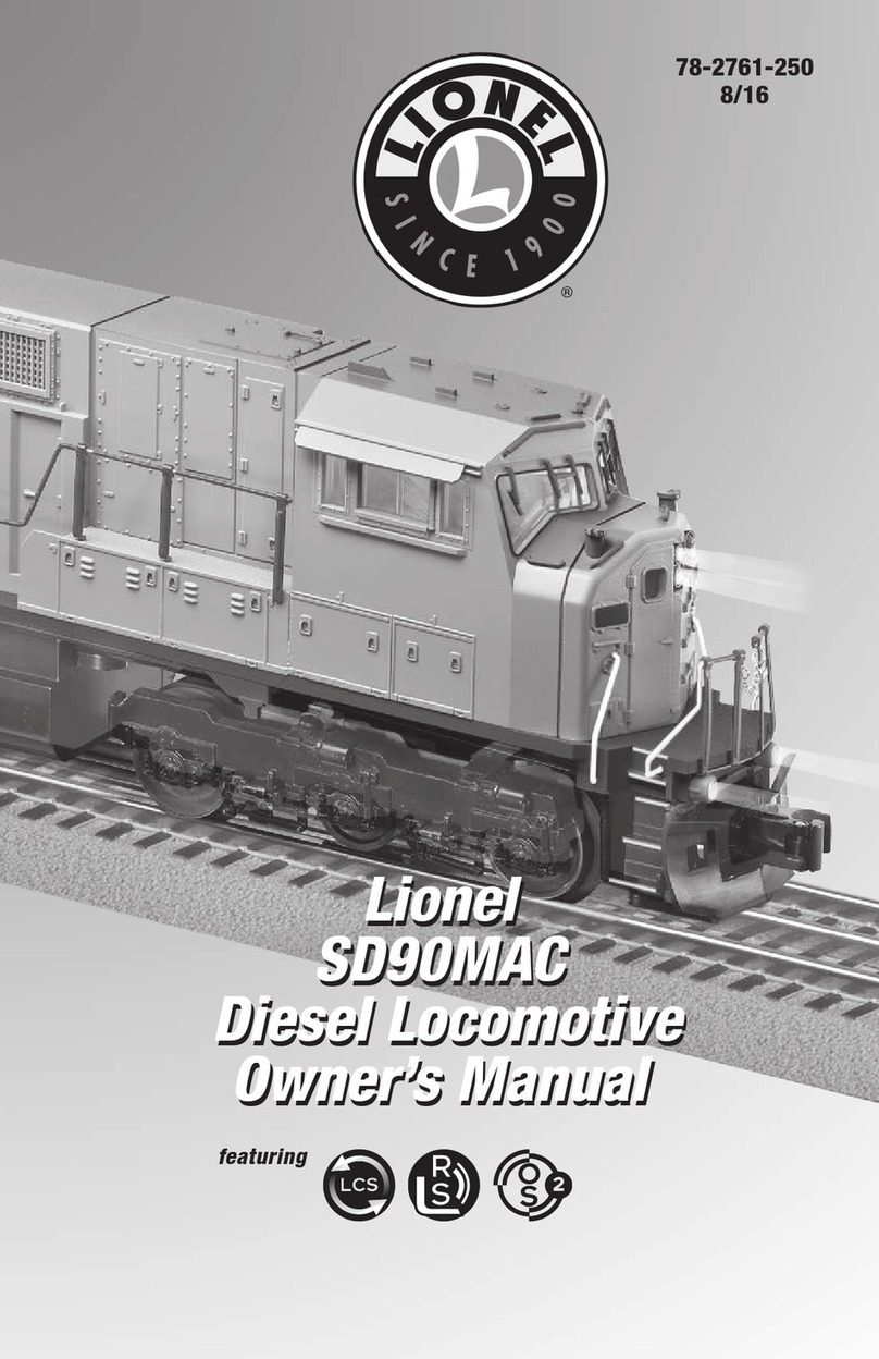 Lionel SD90MAC owner's manual