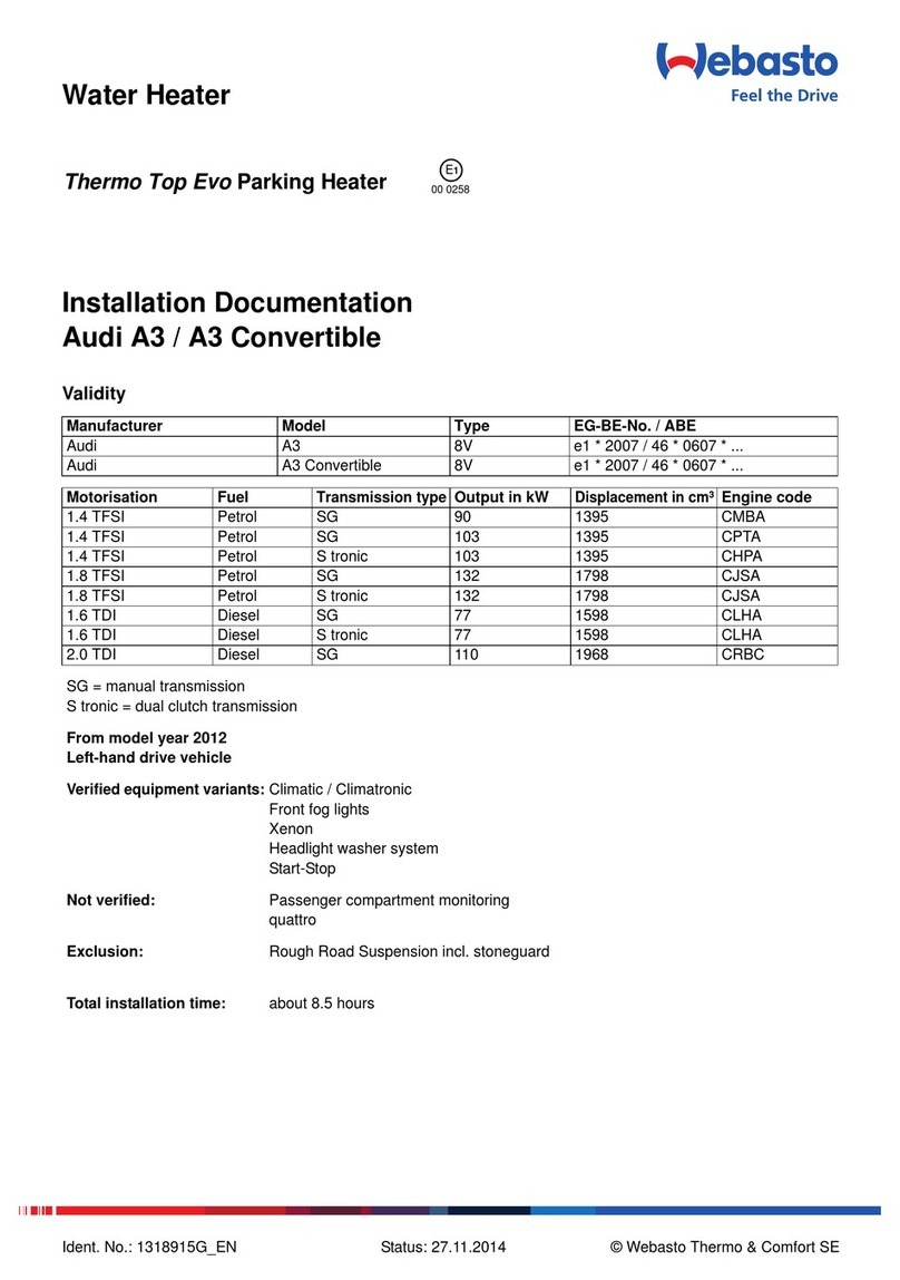 Webasto Thermo To Evo Parking Heater manual