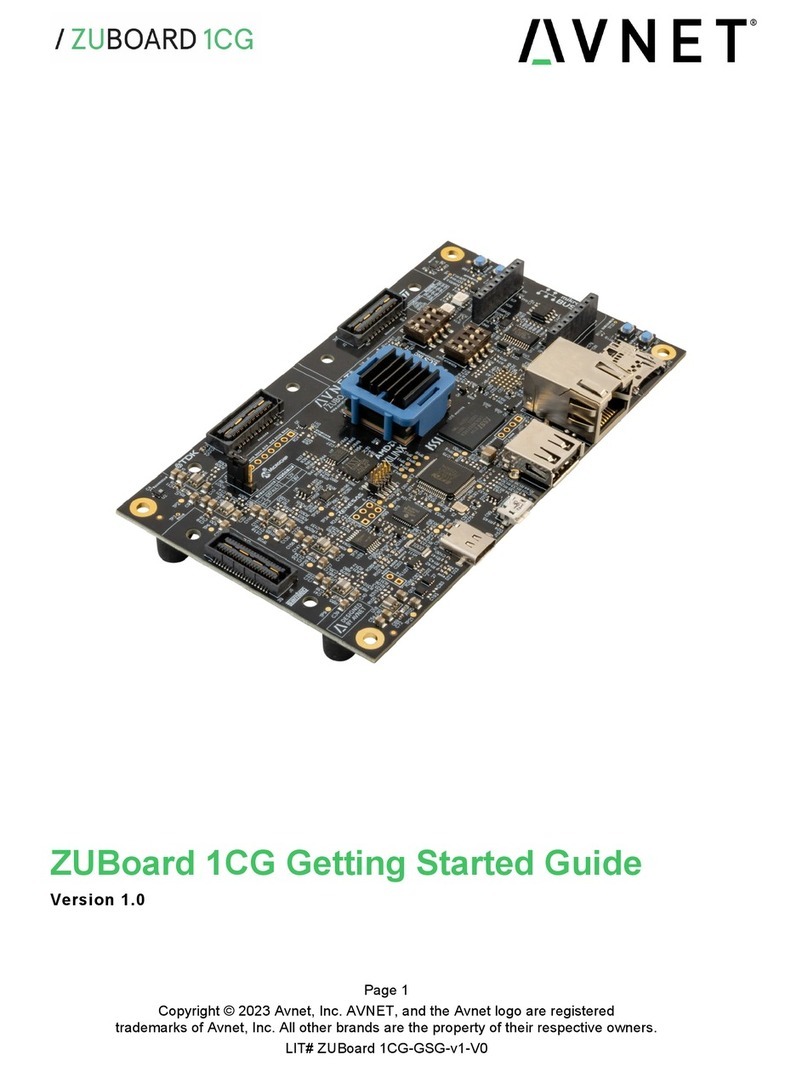 Avnet ZUBOARD 1CG User manual