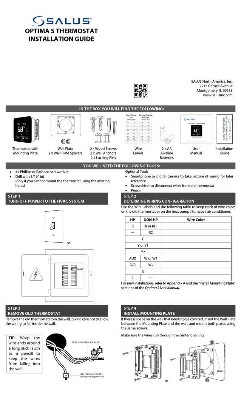 Salus Optima S User manual