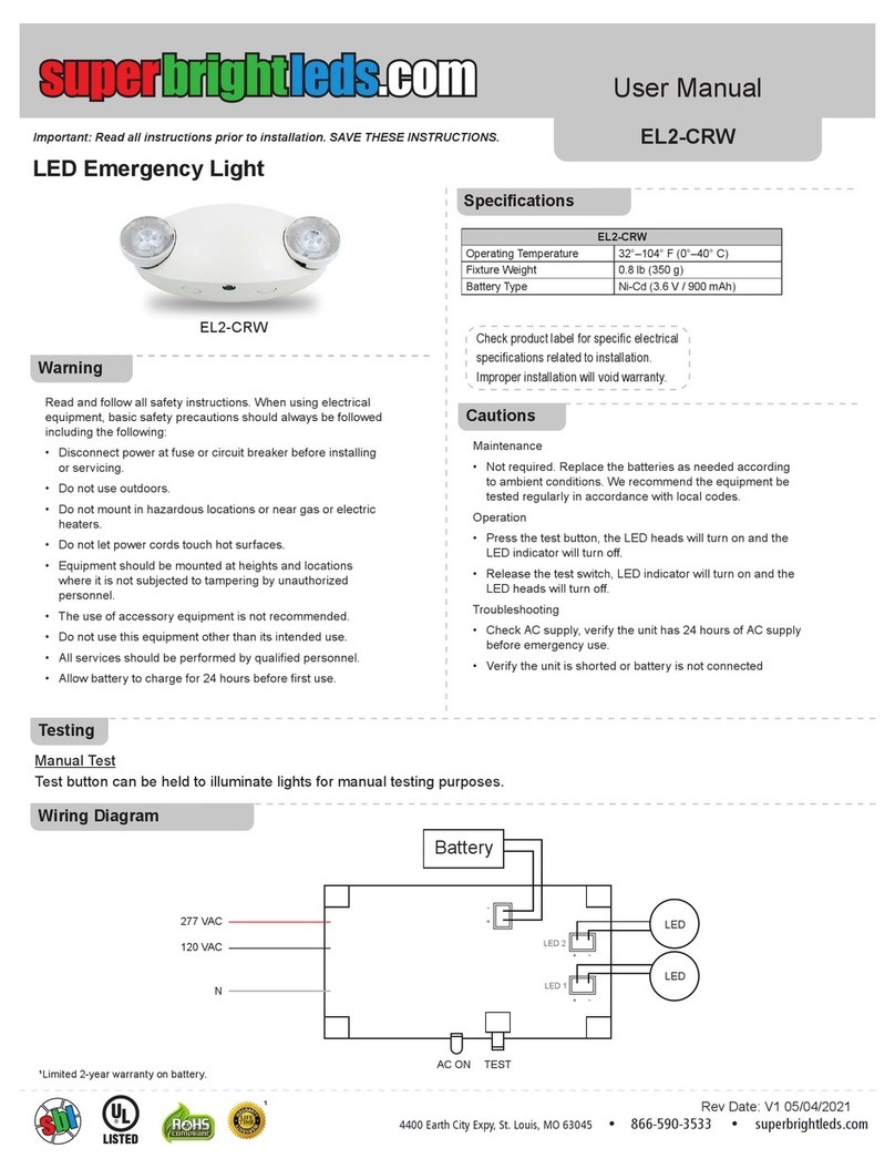 superbrightleds EL2-CRW User manual superbrightleds EL2-CRW User manual