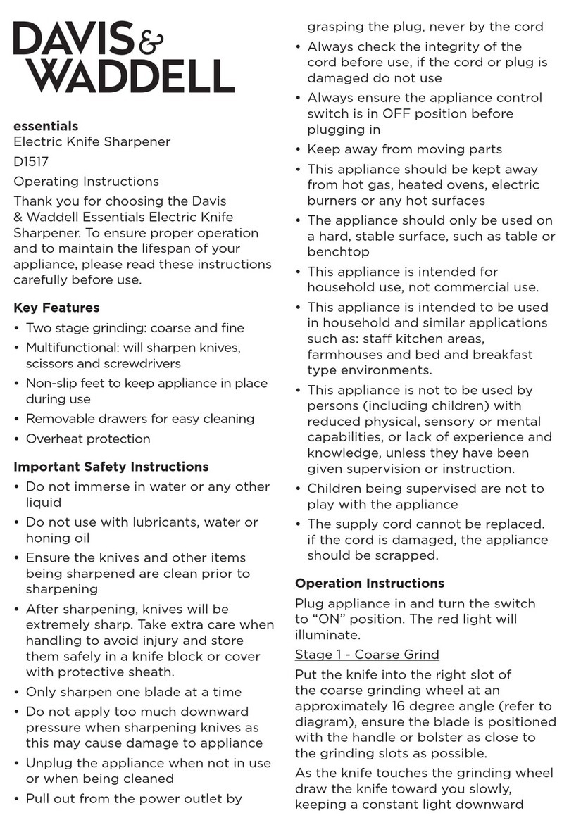 Davis & Waddell D1517 operating instructions