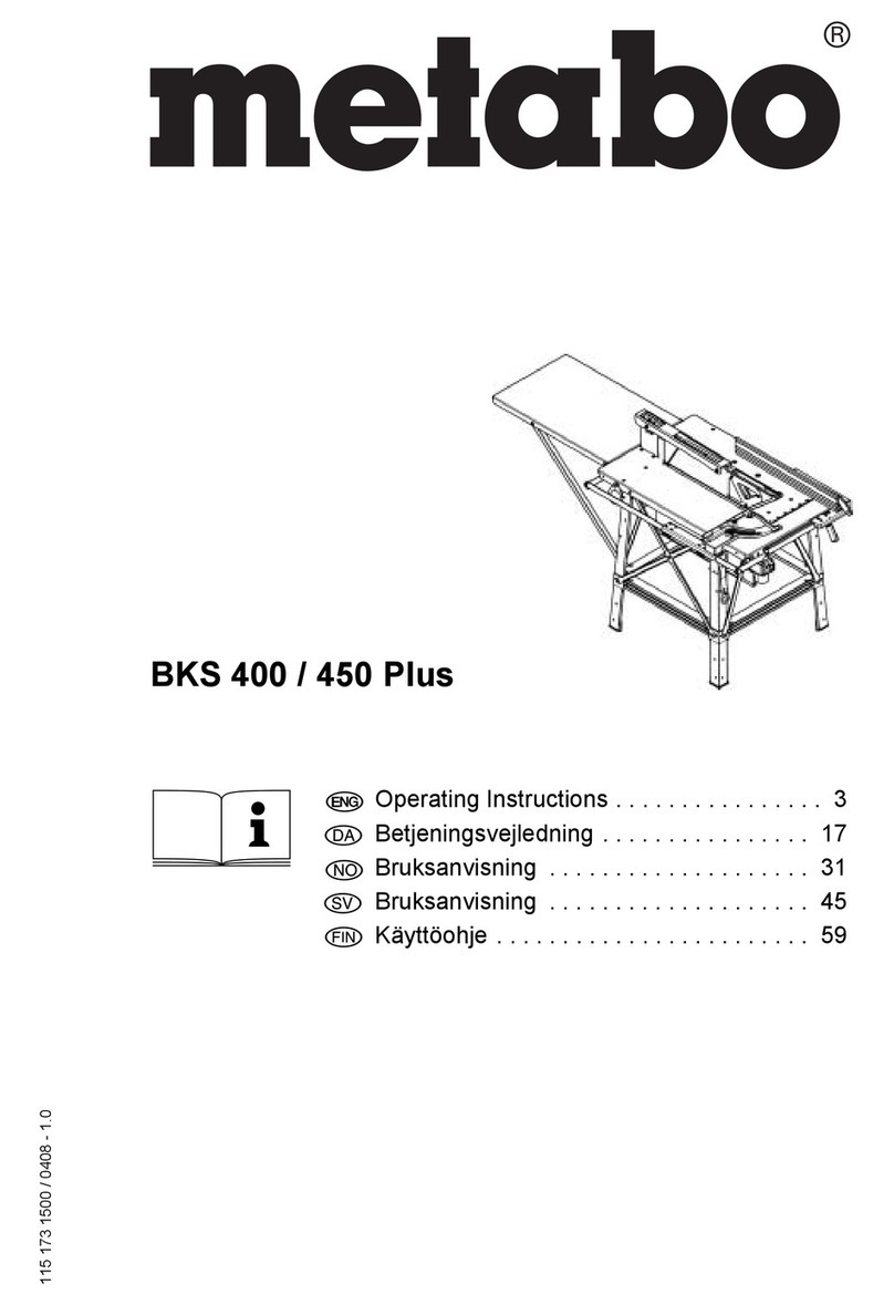 Metabo BKS 400 Plus User manual