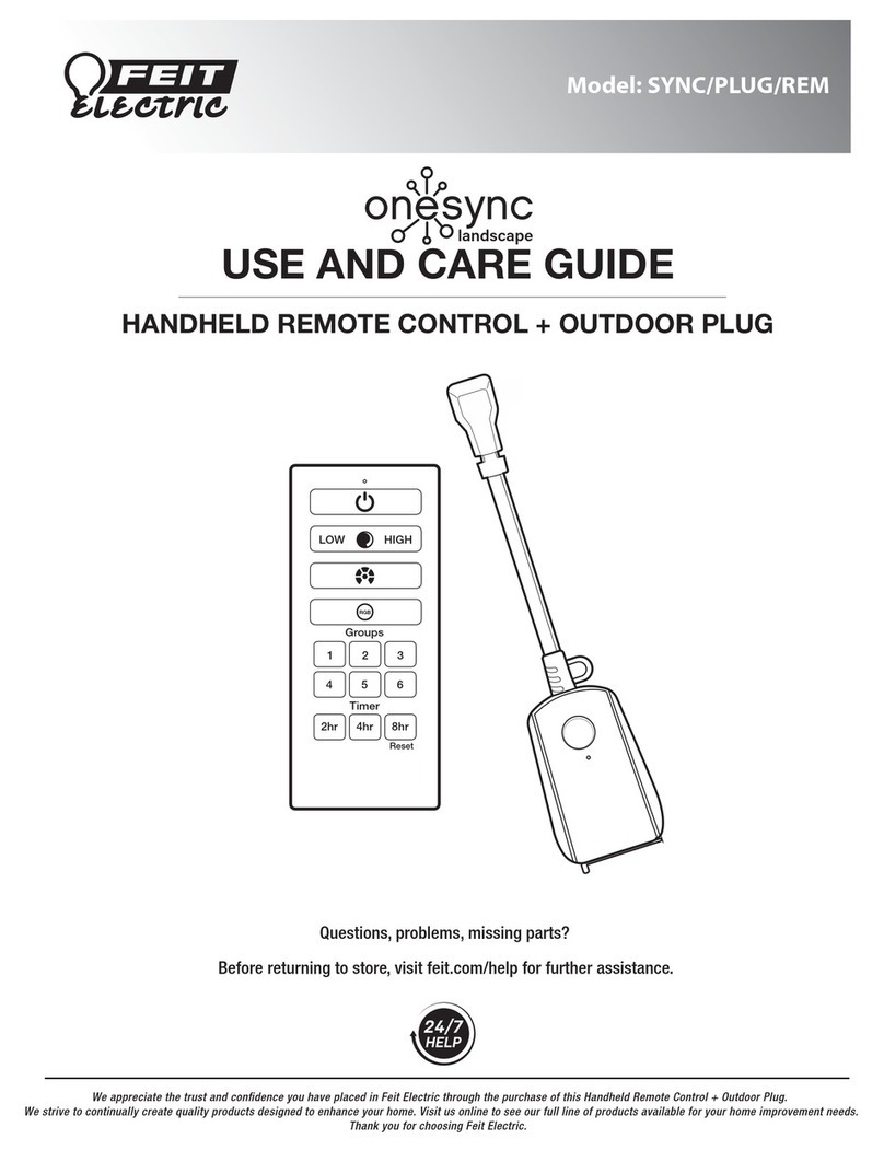 Feit Electric SYNC/PLUG/REM User manual Feit Electric SYNC/PLUG/REM User manual