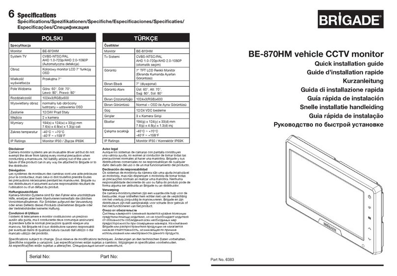 Brigade BE-870HM User manual