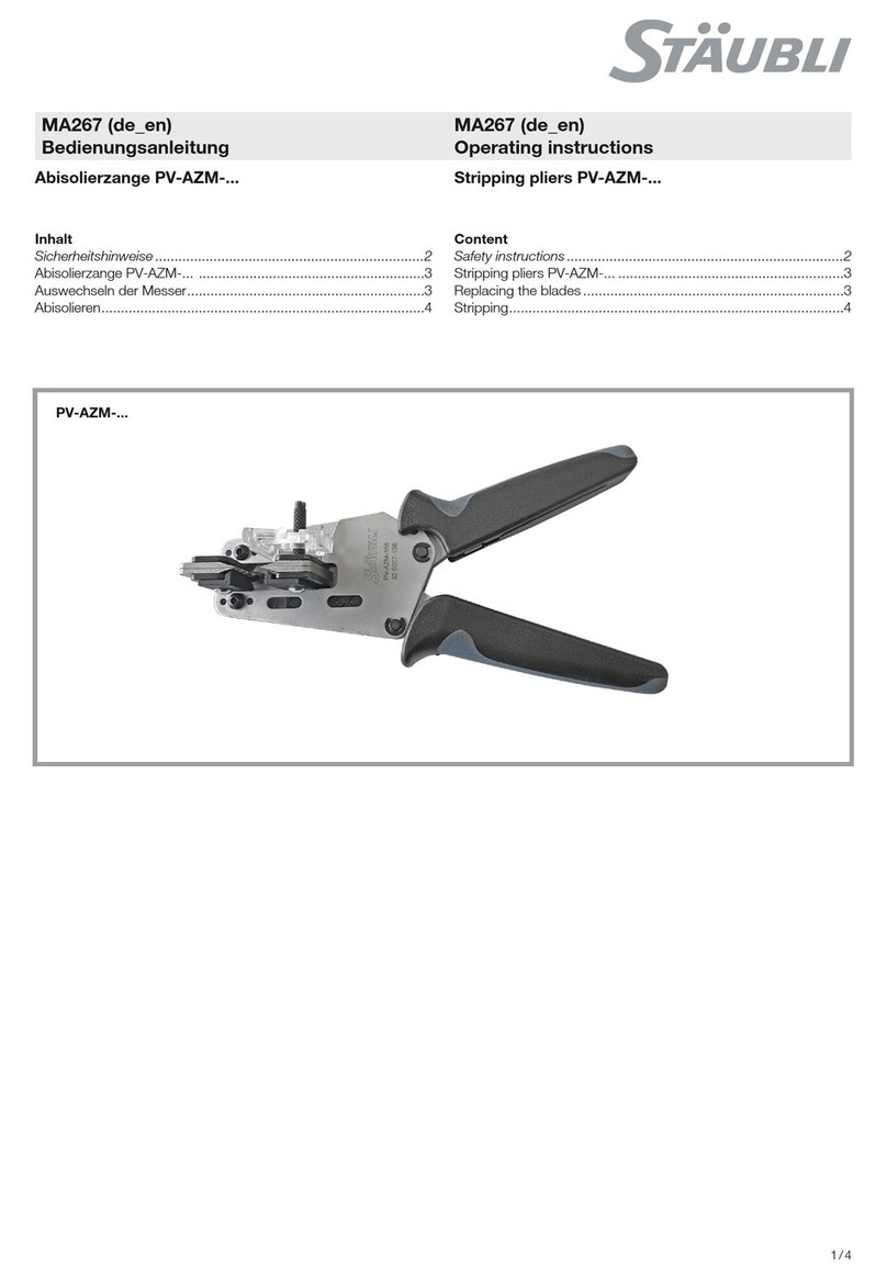 Staubli PV-AZM Series User manual