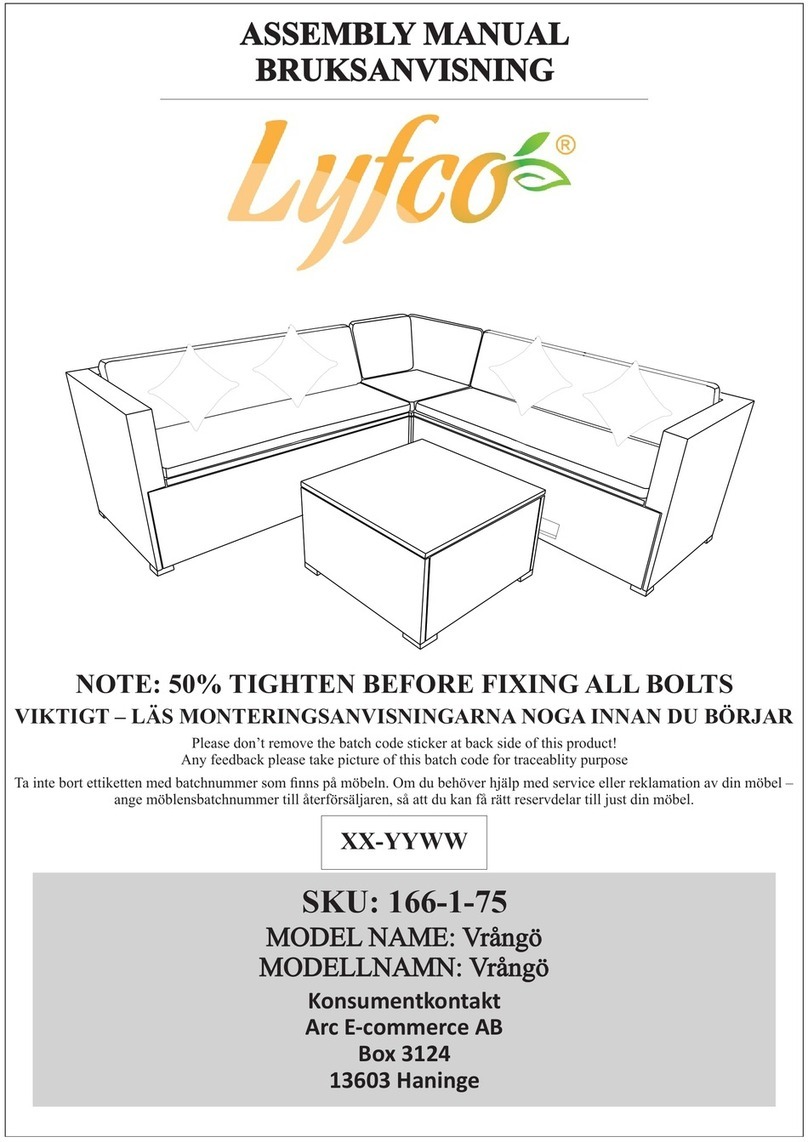 Lyfco Vrango 166-1-75 Assembly manual Lyfco Vrango 166-1-75 Assembly manual