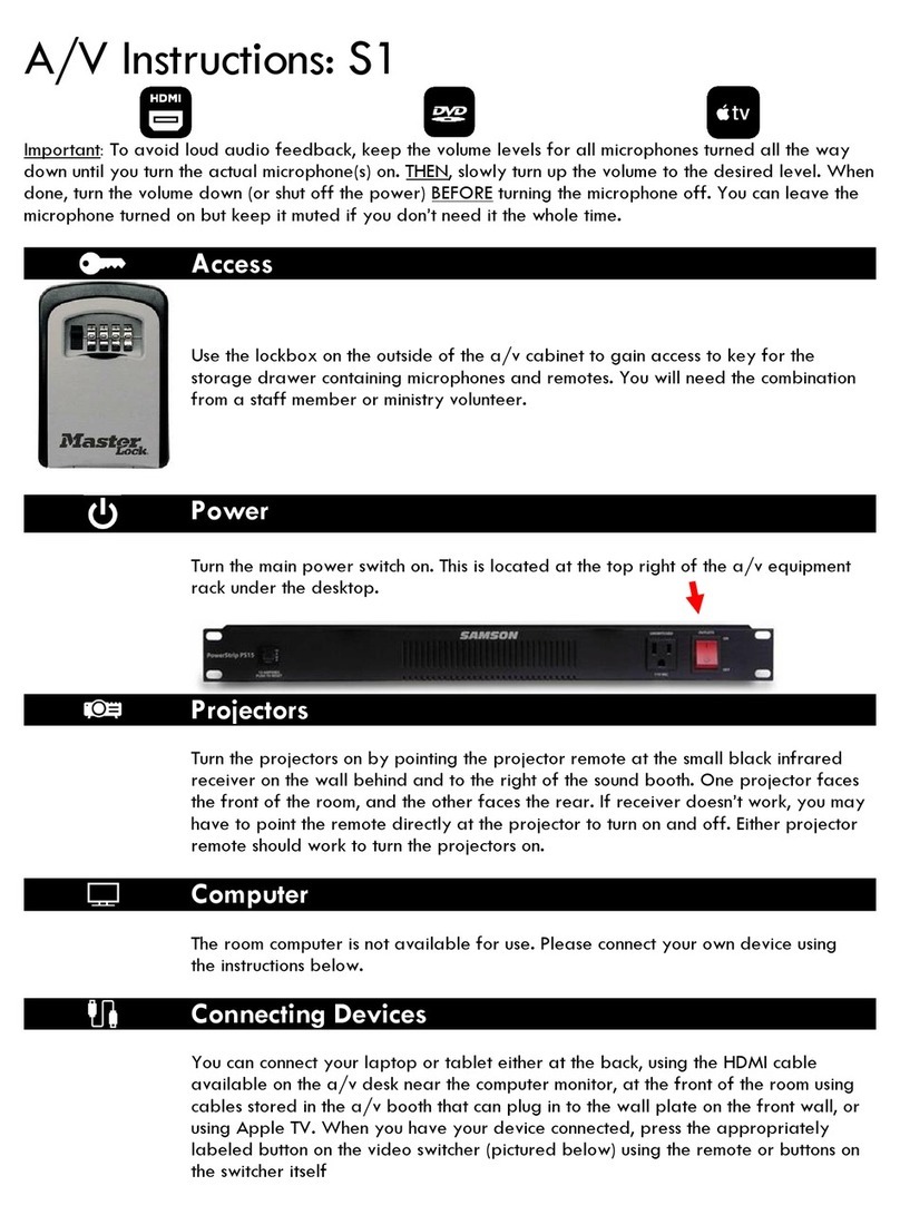 Samson S1 instructions
