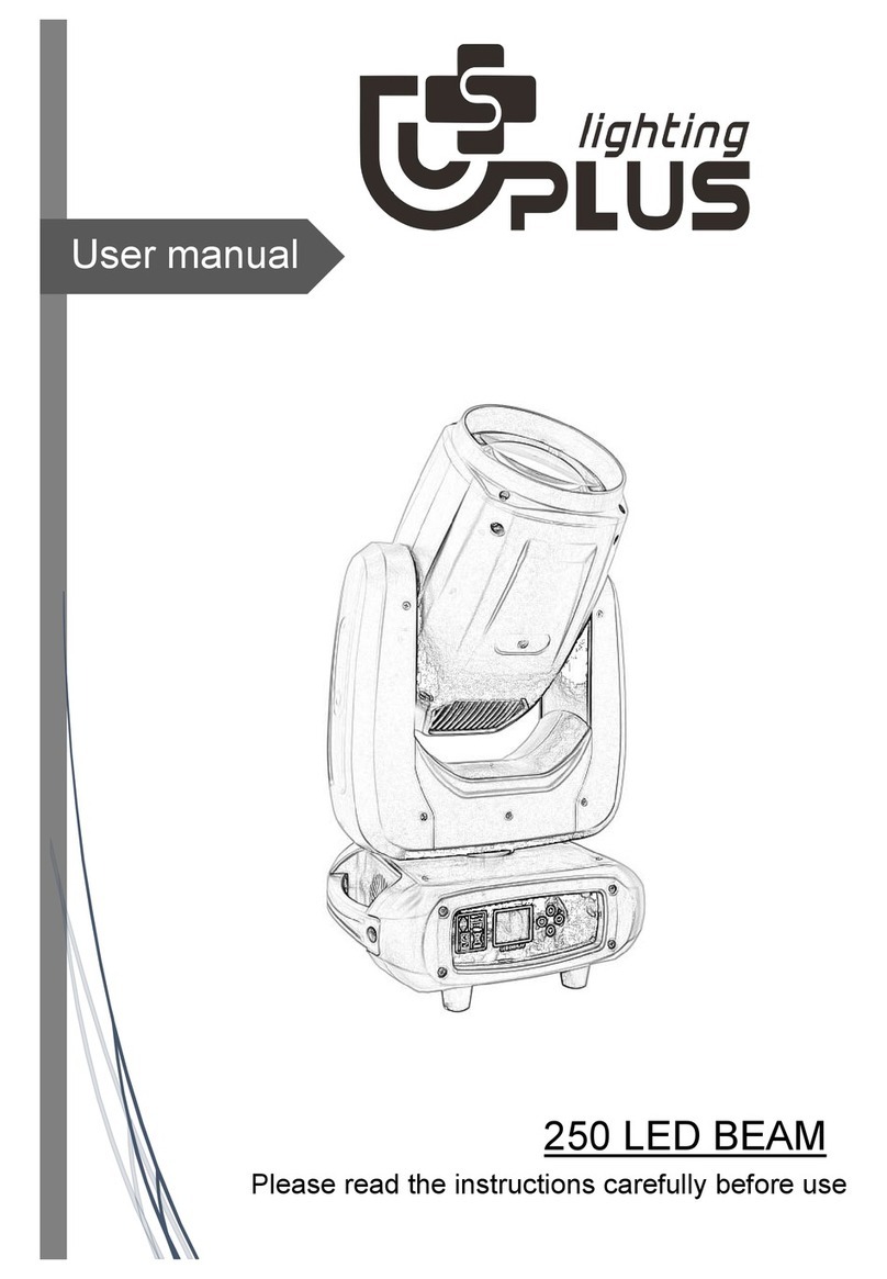 Uplus Lighting 250 LED BEAM user manual