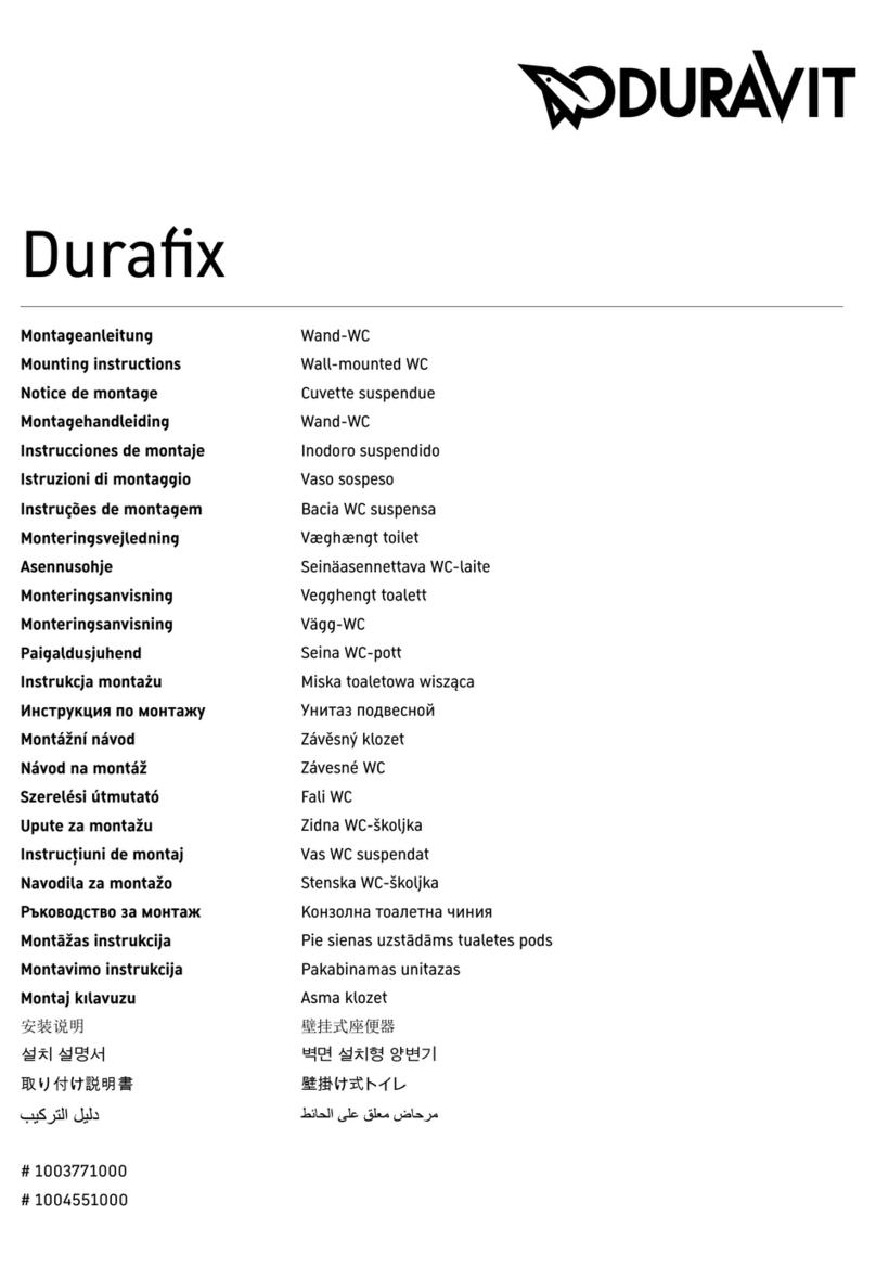 DURAVIT Durafix 1003771000 User manual