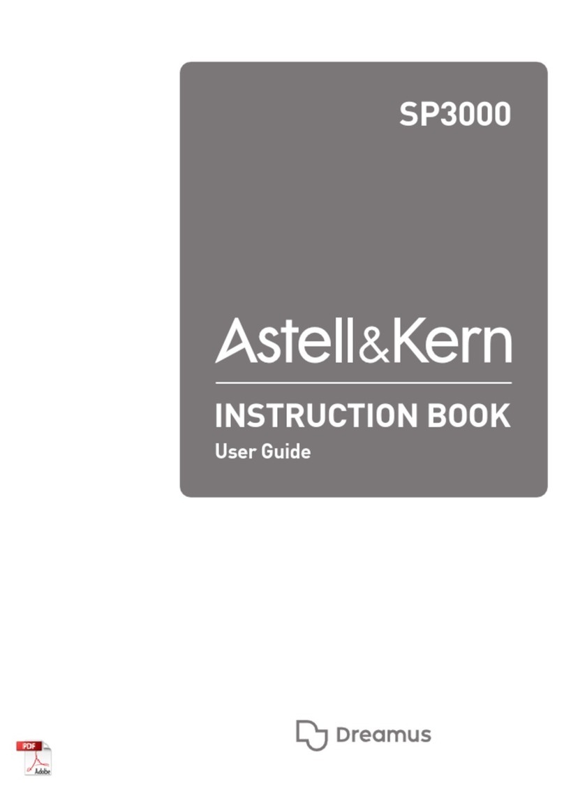 Dreamus Astell&Kern SP3000 Instruction book