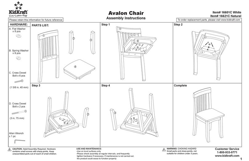 KidKraft Avalon 16601C Assembly instructions KidKraft Avalon 16601C Assembly instructions