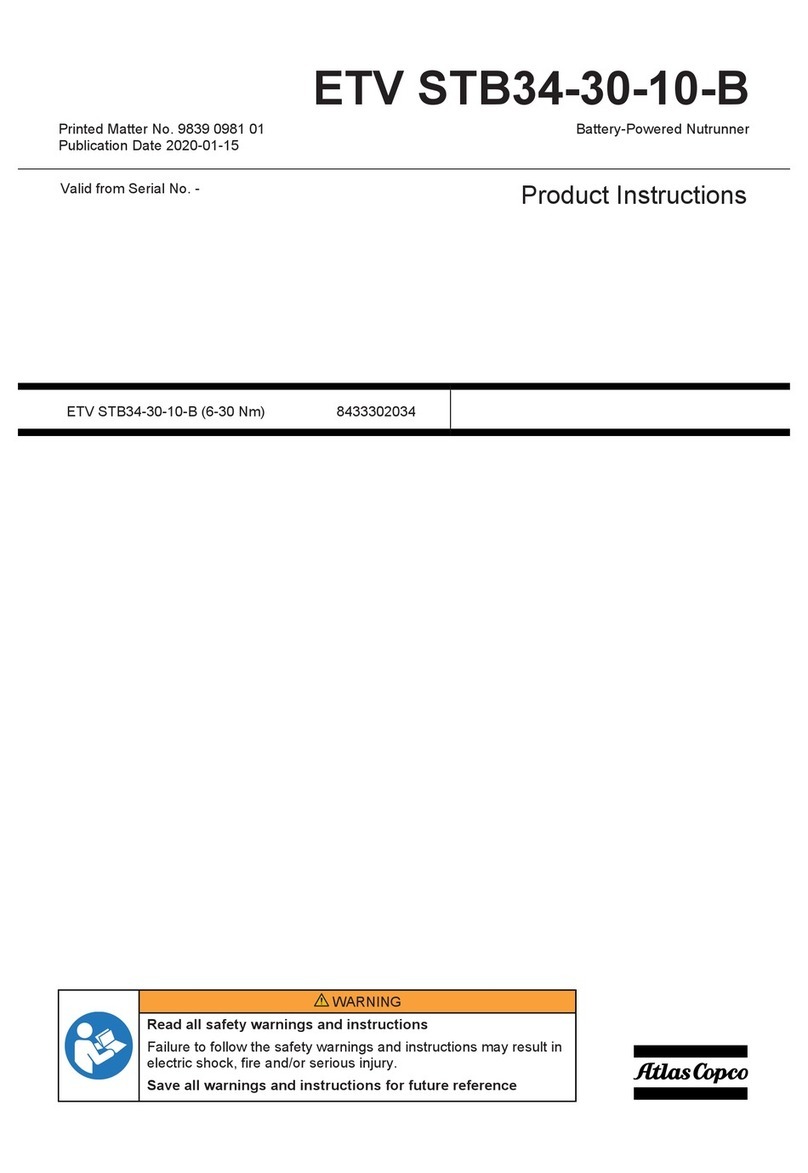 Atlas Copco ETV STB34-30-10-B Instruction sheet