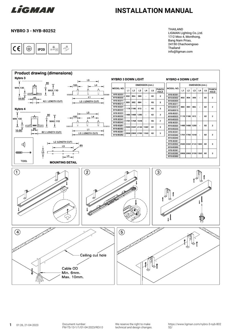 LIGMAN NYB-80252 installation manual