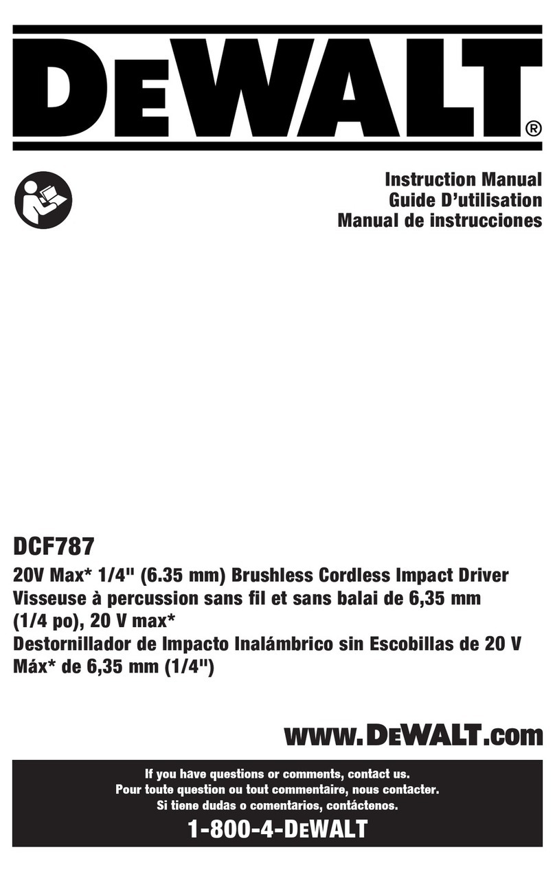DeWalt DCF787B User manual