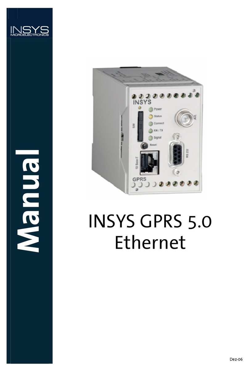 INSYS GPRS 5.0 Series User manual