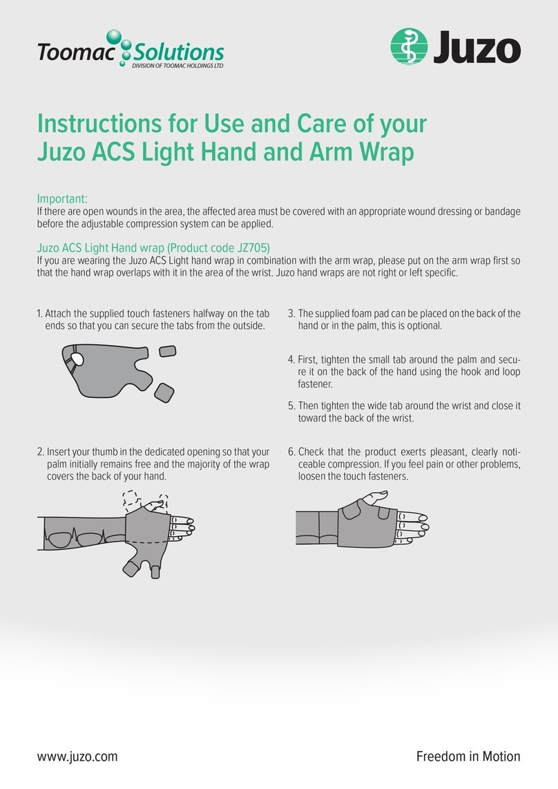 Toomac Juzo JZ705 Instructions for use and care