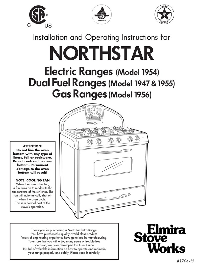 Elmira Stove Works NORTHSTAR 1947 Installation and operating instructions