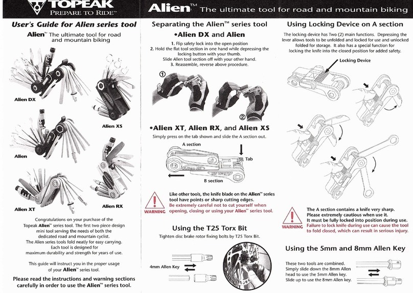 Topeak Alien Series user guide