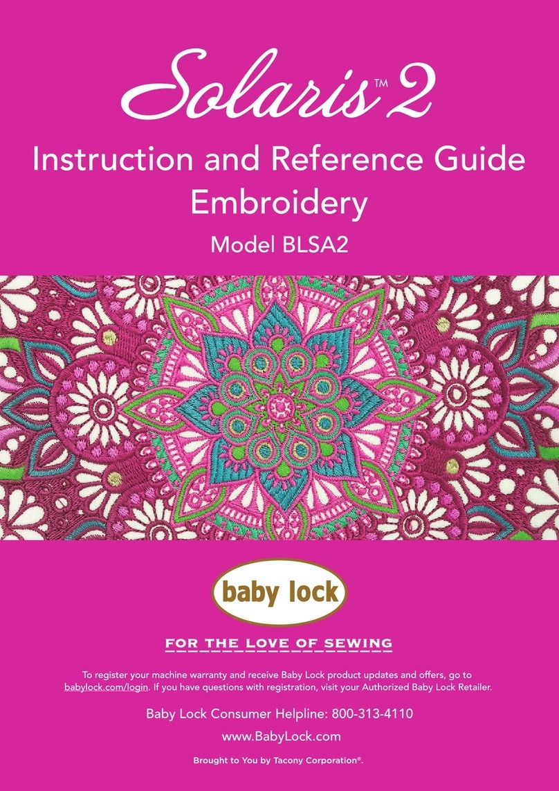 Baby Lock Solaris 2 Instruction and reference guide Baby Lock Solaris 2 Instruction and reference guide