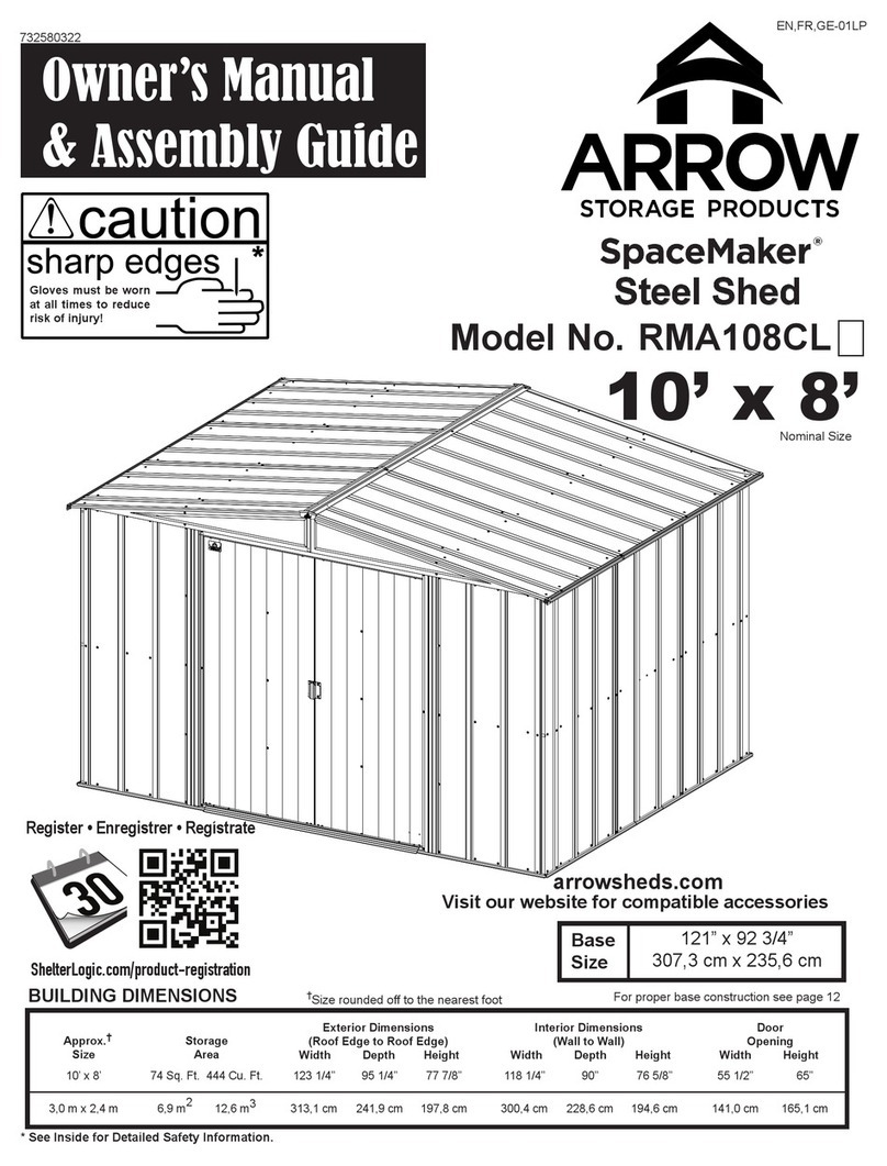 Arrow Storage Products SpaceMaker RMA108CL owner's manual Arrow Storage Products SpaceMaker RMA108CL owner's manual