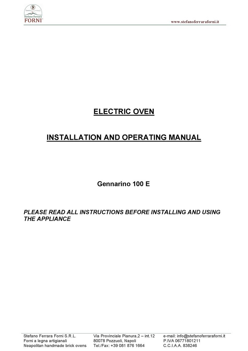 FORNI Gennarino 100 E User manual