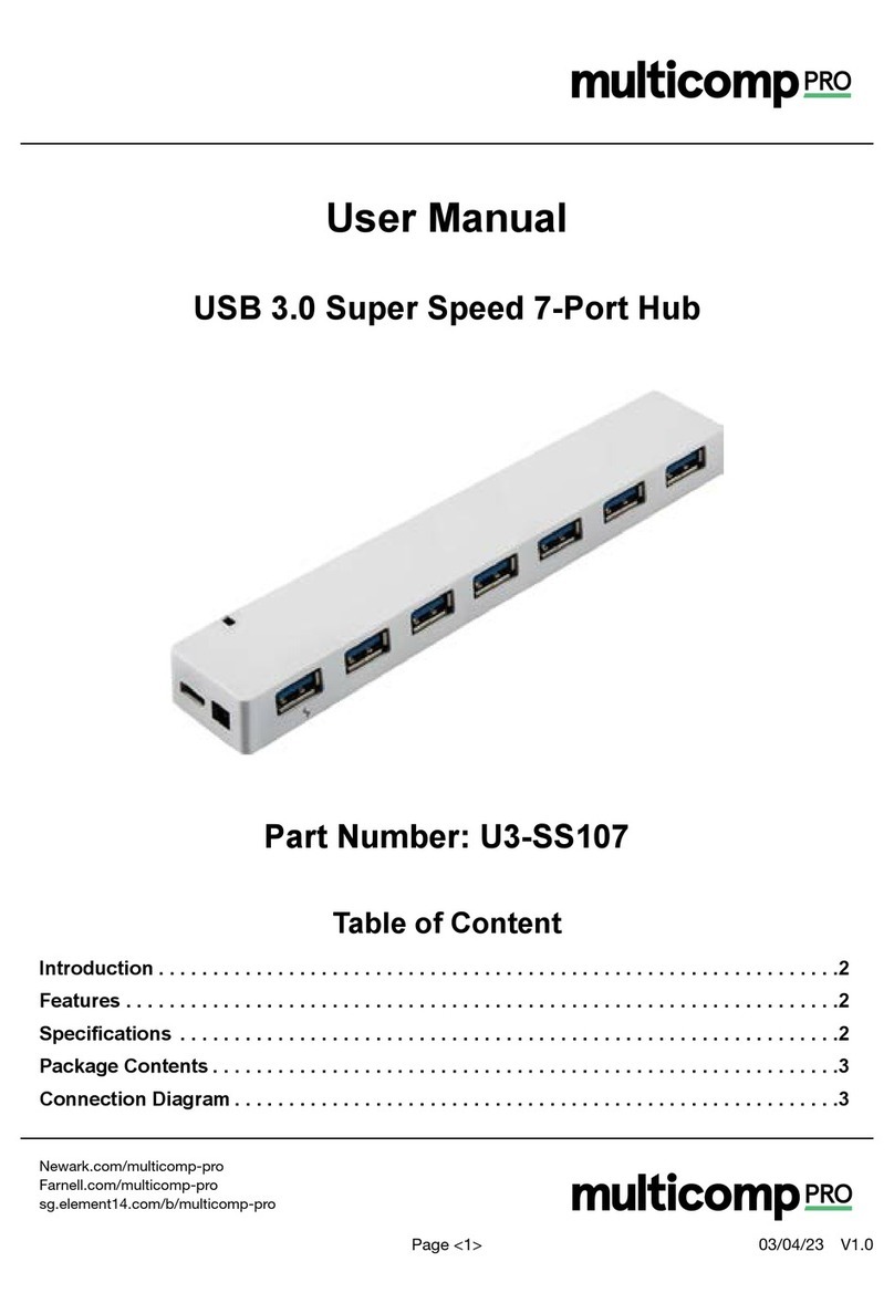 multicomp pro U3-SS107 user manual