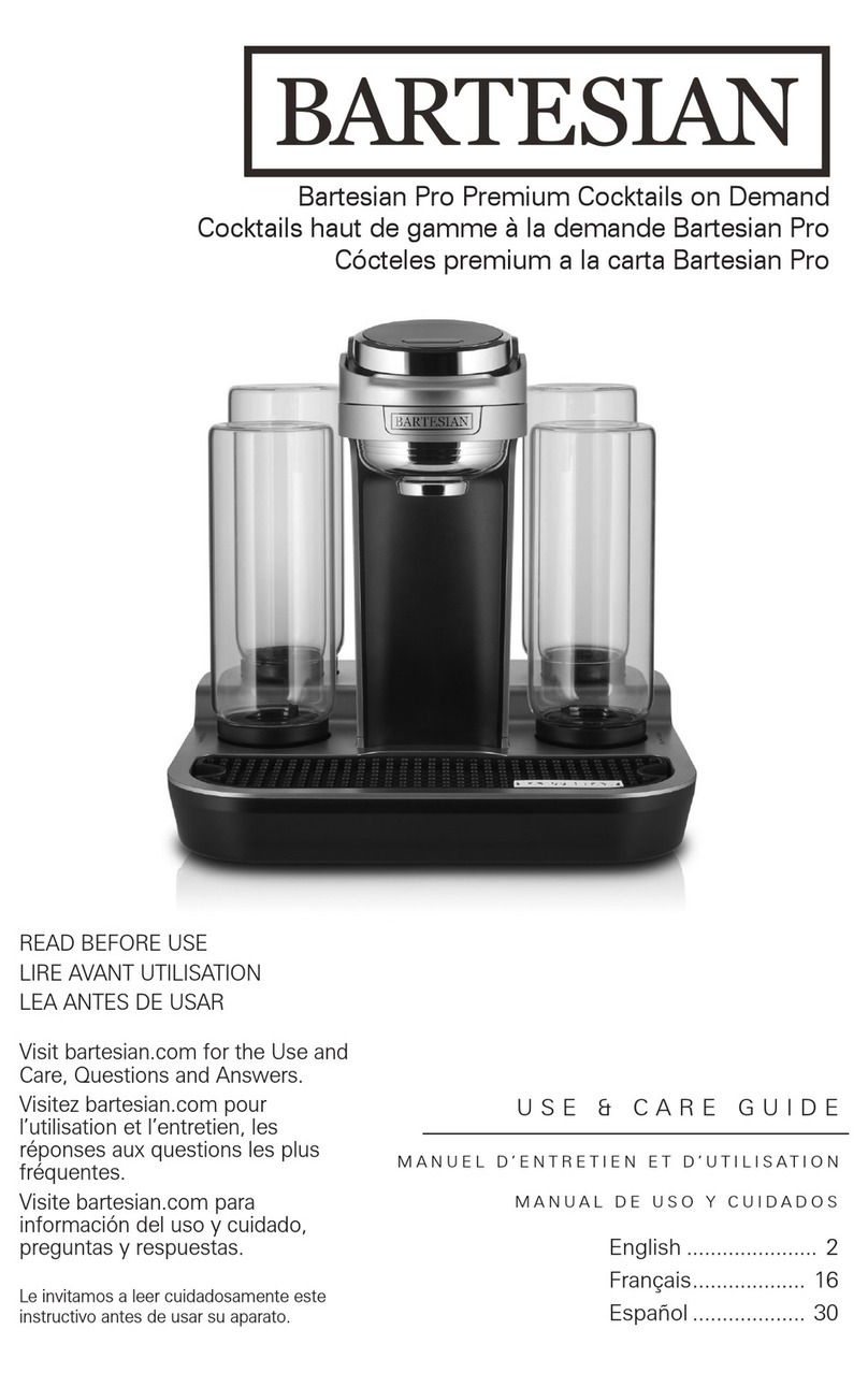Bartesian Pro 55306 Use & care guide