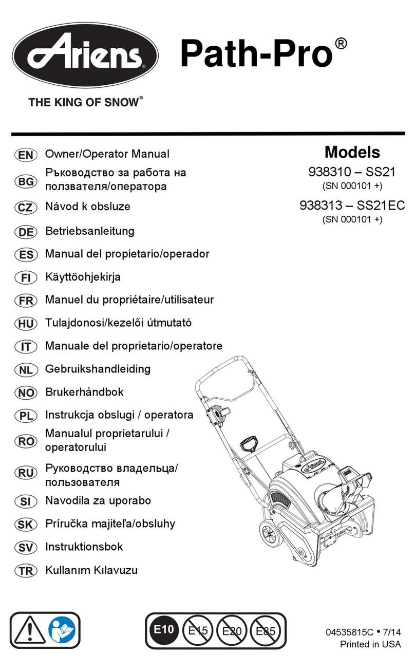 Ariens Path-Pro SS21 Owner's manual Ariens Path-Pro SS21 Owner's manual