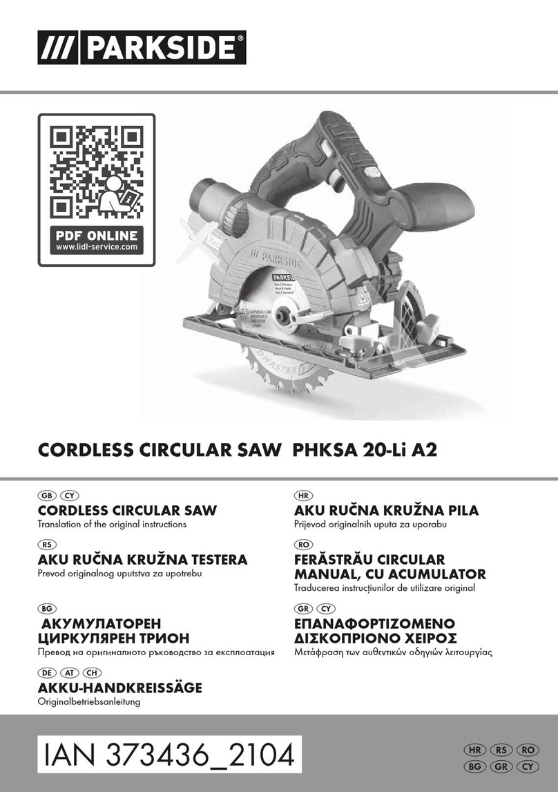 Parkside PHKSA 20-Li A2 instructions