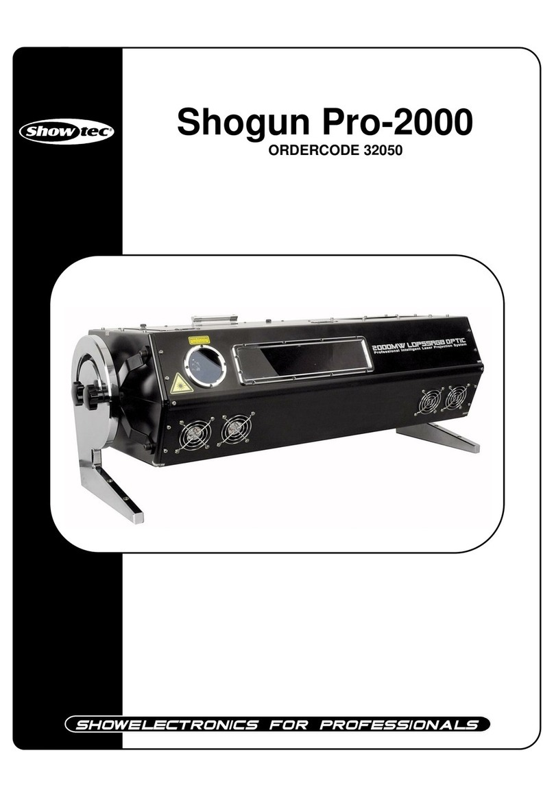 Show Tec Shogun Pro-2000 User manual