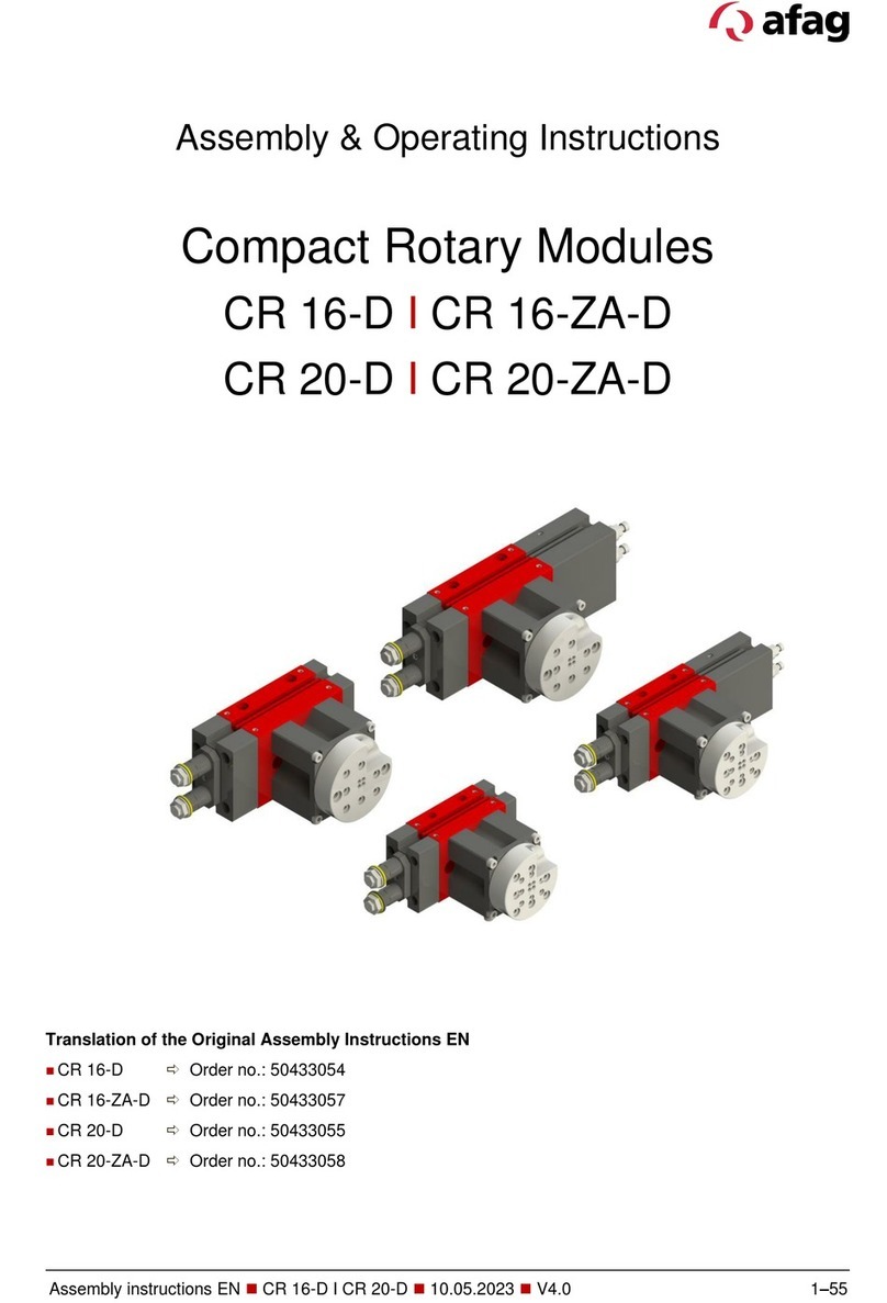 Afag CR 16-D Assembly & operating instructions