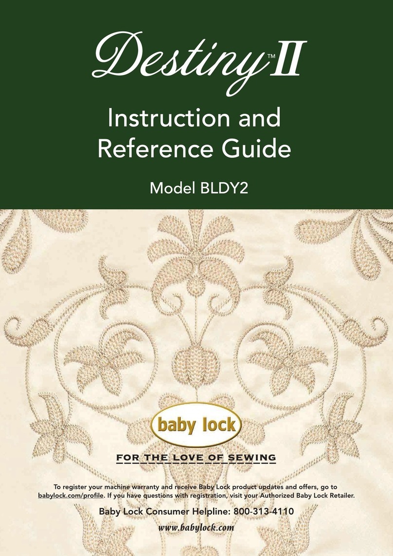 Baby Lock Destiny II User manual