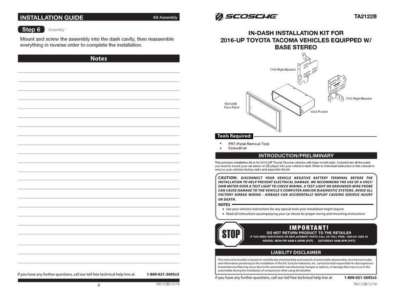Scosche TA2122B manual