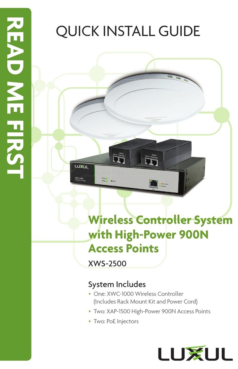 Luxul XWS-2500 User manual