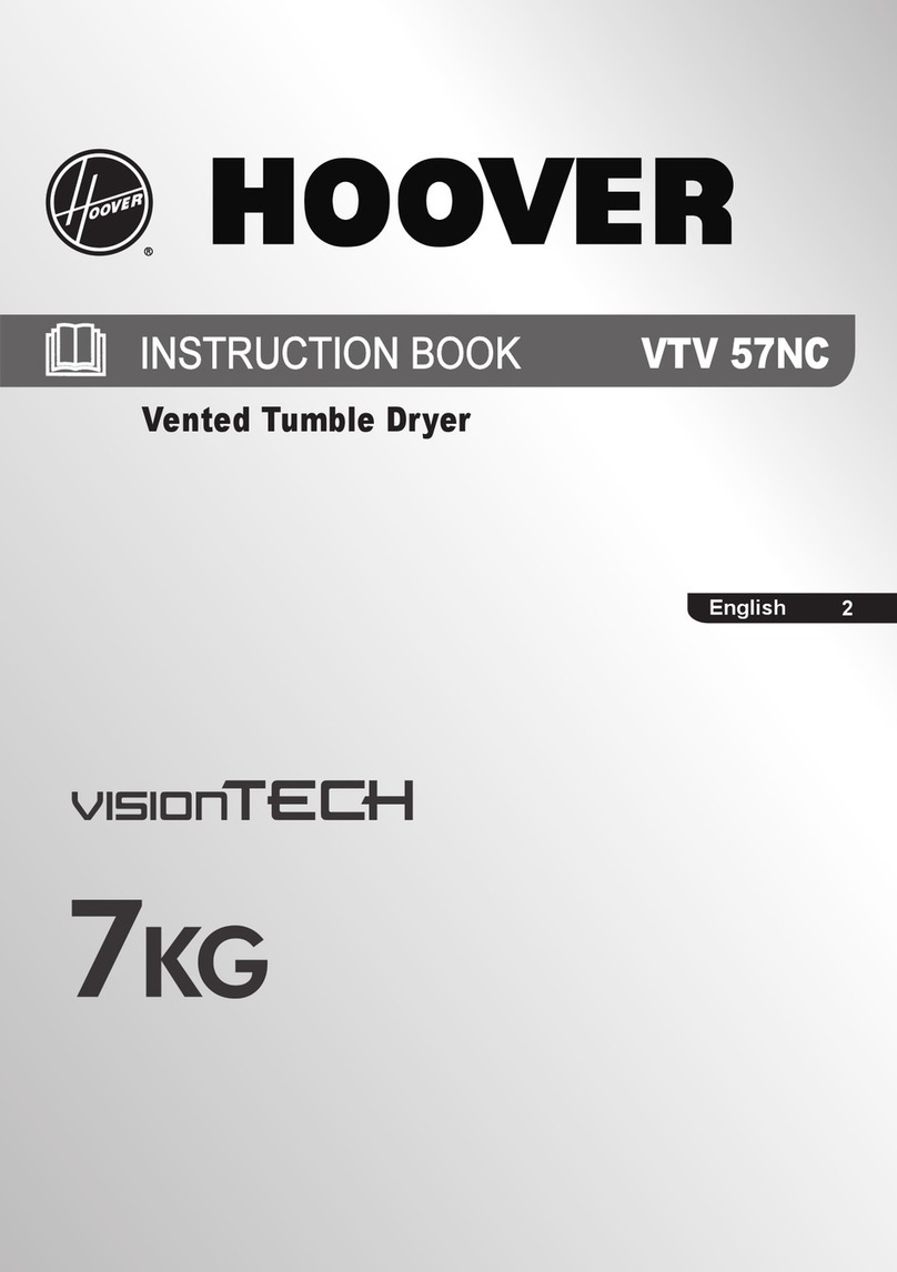 Hoover VTV 57NC Instruction book