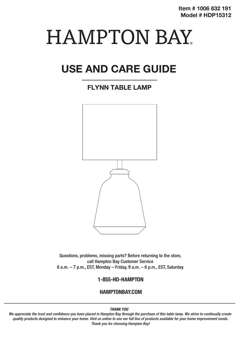HAMPTON BAY FLYNN HDP15312 User manual