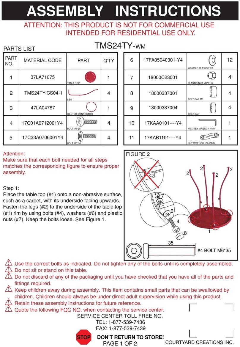 Courtyard Creations TMS24TY-WM User manual