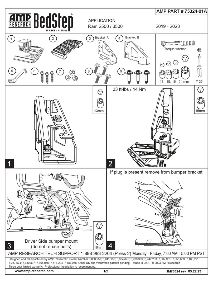 AMP Research BedStep 75324-01A manual AMP Research BedStep 75324-01A manual
