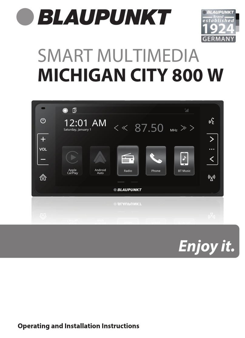 Blaupunkt MICHIGAN CITY 800 W Operating and installation instructions Blaupunkt MICHIGAN CITY 800 W Operating and installation instructions