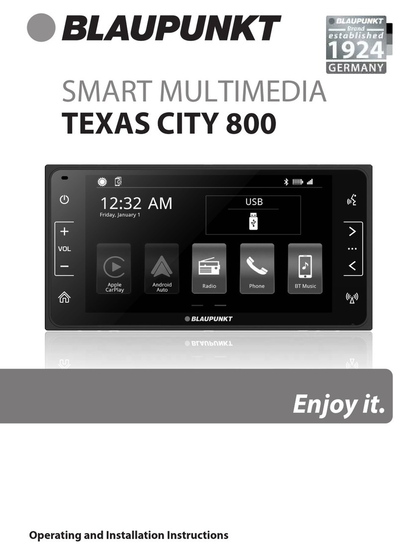 Blaupunkt TEXAS CITY 800 Operating and installation instructions