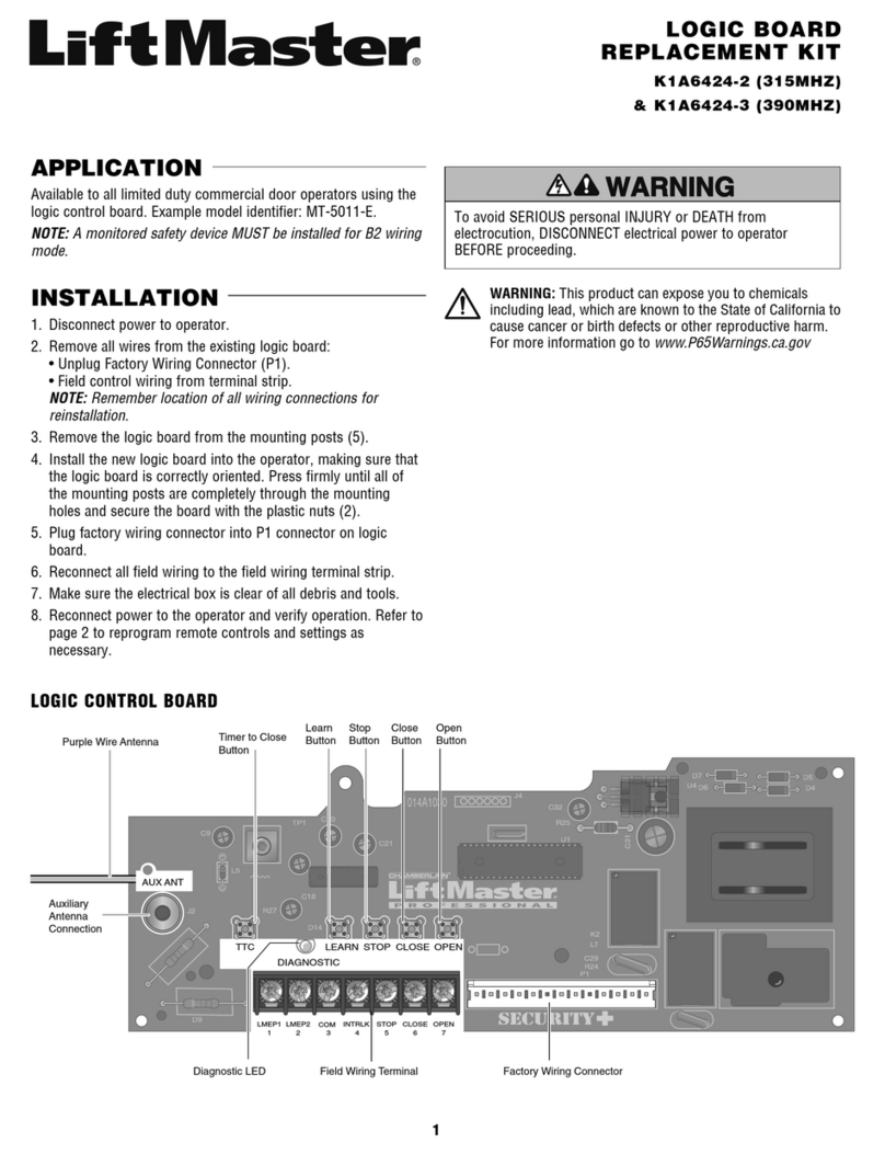 Chamberlain K1A6424-2 manual