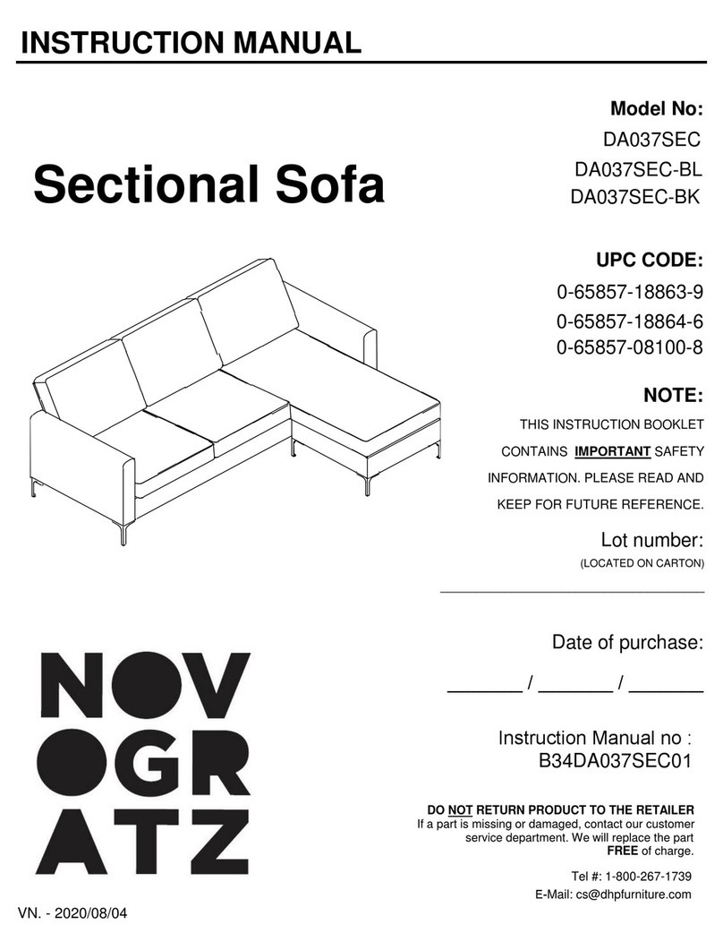 Novogratz DA037SEC instruction manual