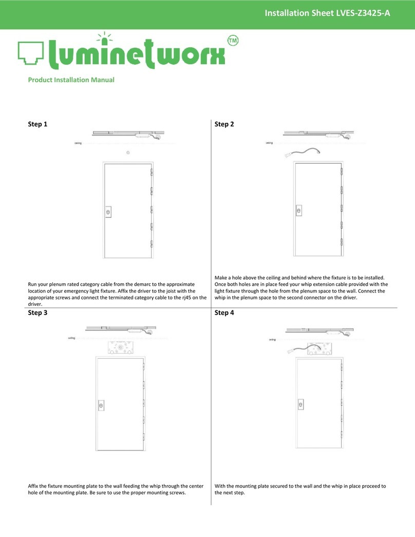 luminetworx LVES-Z3425-A Installation sheet luminetworx LVES-Z3425-A Installation sheet