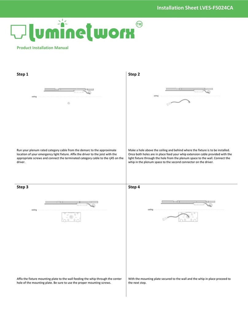 luminetworx LVES-F5024CA Assembly instructions