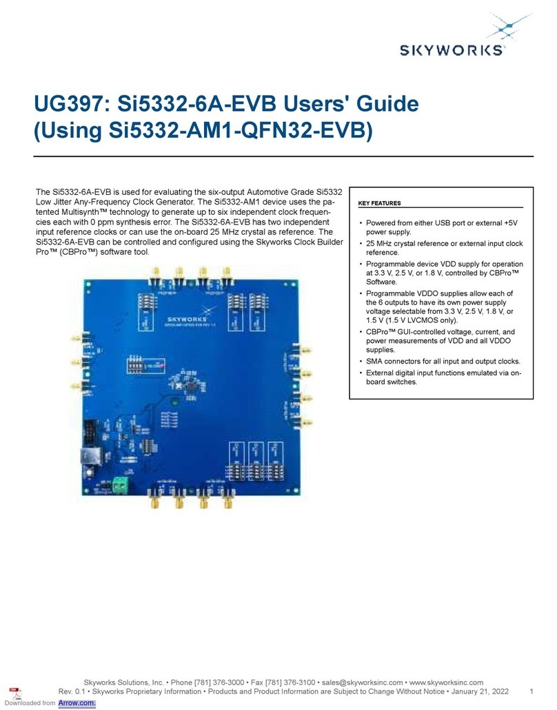 Skyworks Si5332-6A-EVB User manual