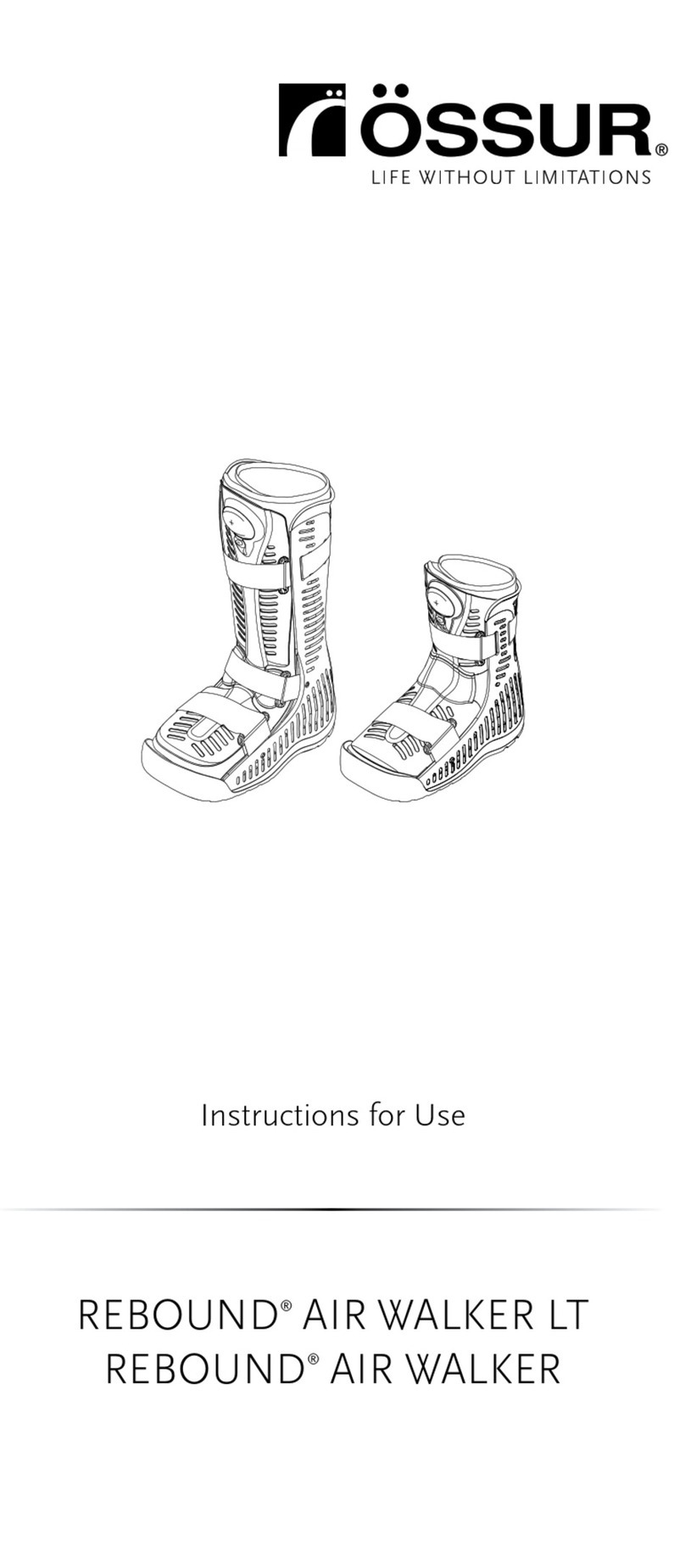 Ossur REBOUND AIR WALKER LT User manual